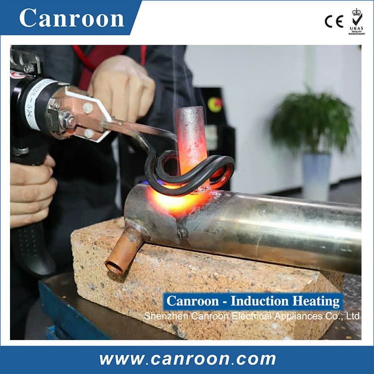 portable induction brazing equipment with HHT